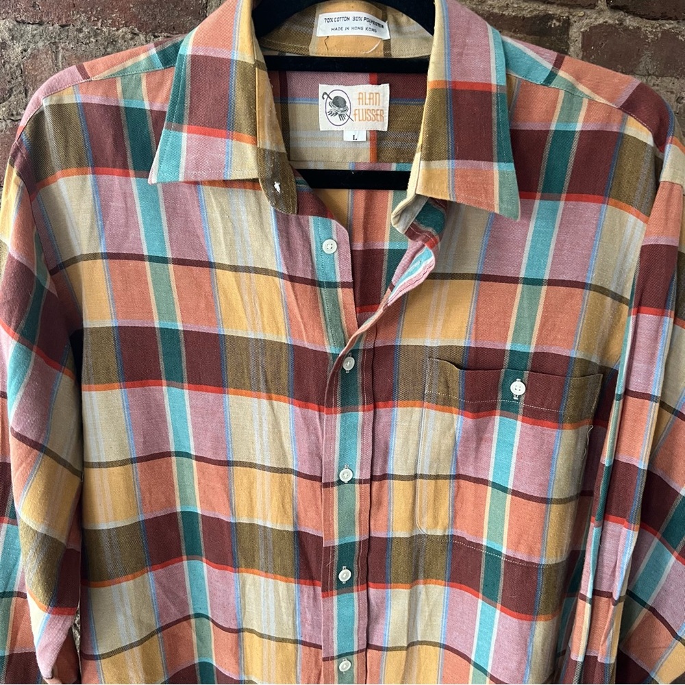 Alan Flusser Vibrant Plaid Button-Down Shirt